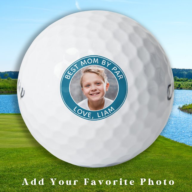Best Mum By Par Custom Photo Name Golf Balls (Creator Uploaded)