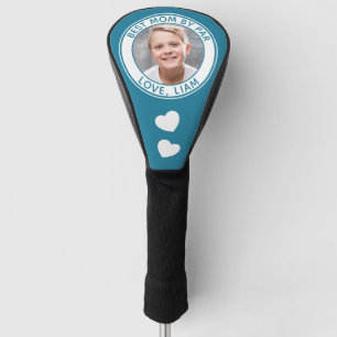 Best Mum By Par Custom Photo Name Hearts Golf Head Cover