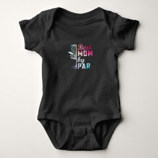 Best Mum By Par Disc Golf Frisbee Golfer Cool Chri Baby Bodysuit