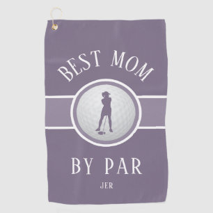 Best Mum By Par Golf Quote Monogrammed Purple Golf Golf Towel