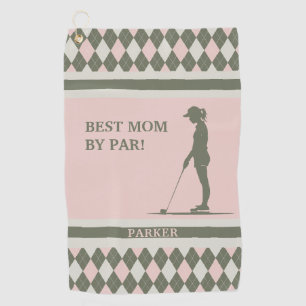 Best Mum By Par Monogrammed Golf Towel