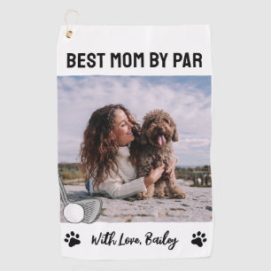 Best Mum By Par Paw Print Golf Golf Towel