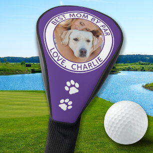 Best Mum By Par Personalised Pet Dog Photo Golf Head Cover