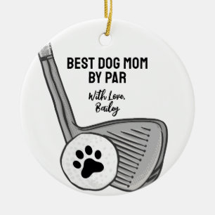 Best Mum By Par Pet Photo Paw Print Ceramic Tree Decoration