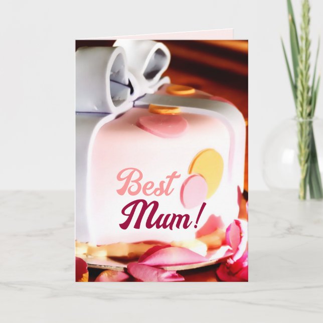 Best Mum Cake Card (Front)