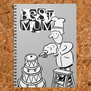 Best Mum Cake Maker Decorating Giant Cake Notebook