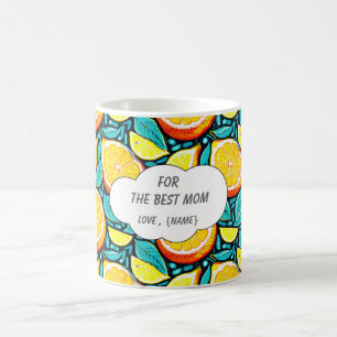 Best Mum Citrus Coffee Mug – Personalised Lemon