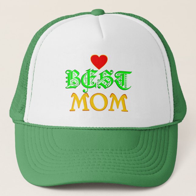 ♔♥°•Best Mum-Cool Attitude Stylish Trucker Hat•°♥♔ Hat (Front)