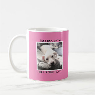 Best Mum Cute Puppy Dog Girly Pretty Pink Heart Coffee Mug