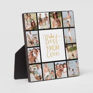 Best Mum Ever 12 Photo Collage Plaque