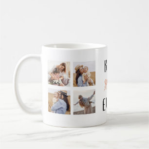 Best Mum Ever 5 Square Photos Coffee Mug