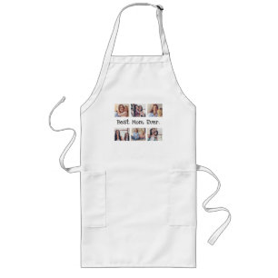 Best Mum Ever 6 Photo Collage Personalised Fun Long Apron