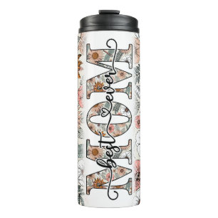 Best Mum Ever Boho Floral Thermal Tumbler