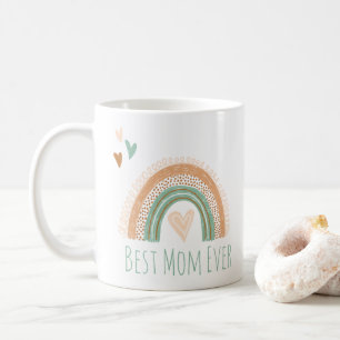 Best Mum Ever Boho Rainbow Coffee Mug