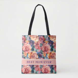 Best Mum Ever Botanical Tote Bag