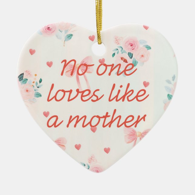 Best mum ever ceramic tree decoration (Front)