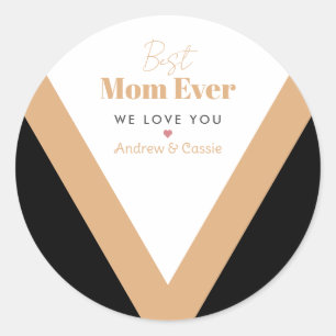 Best mum ever classic round sticker