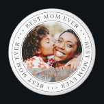 Best Mum Ever Classic Simple Photo Magnet<br><div class="desc">This simple and classic design is composed of serif typography and add a custom photo.</div>