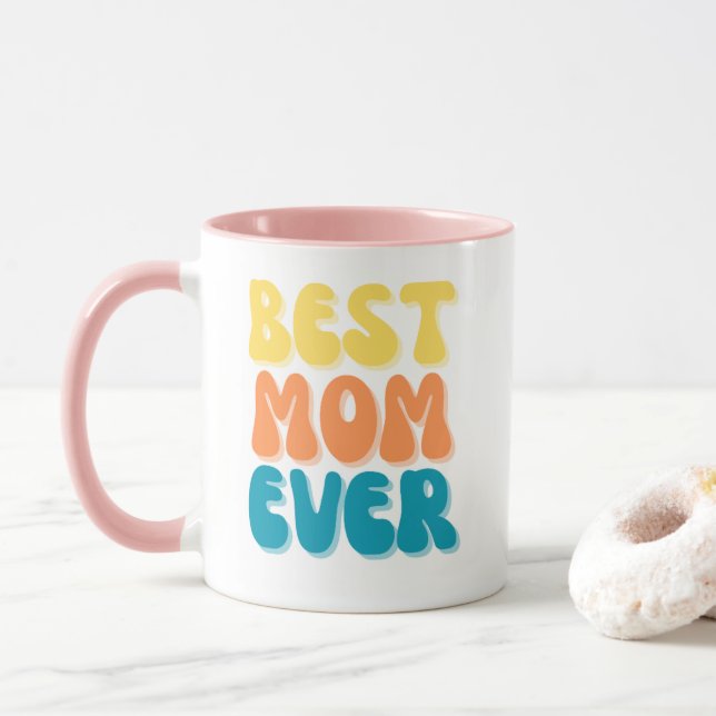 "Best Mum Ever" Coffee Mug (With Donut)