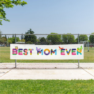 Best Mum Ever Colourful Banner