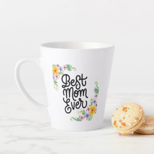 Best Mum Ever Colourful Latte Mug