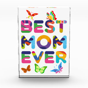 Best Mum Ever Colourful Photo Block