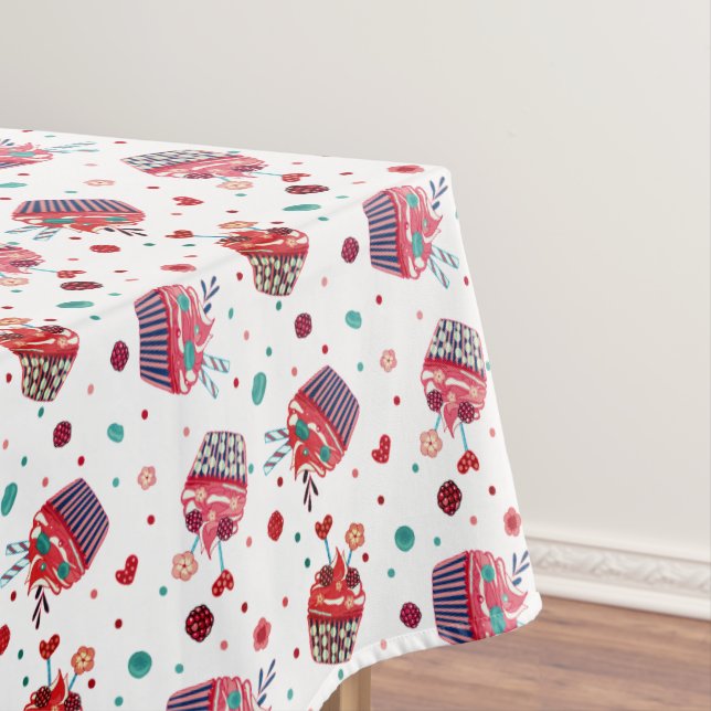 Best Mum Ever Cupcakel Pattern  Tablecloth (In Situ)