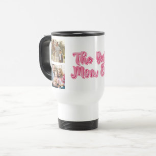 Best Mum Ever   Custom 3 Photo Collage Travel Mug
