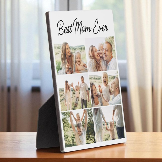 Best Mum Ever Custom 6 Photo Collage Plaque (Creator Uploaded)