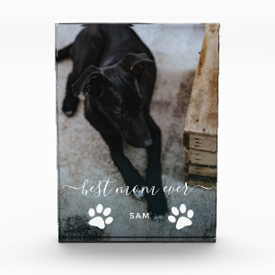 Best Mum Ever Custom Dog Photo Block