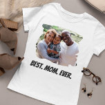 Best Mum Ever Custom Family Photo Mother's Day T-Shirt<br><div class="desc">Create your personalised Mother's Day gift t-shirt with your custom photo and text.</div>