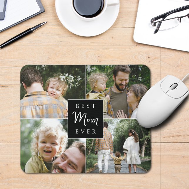 Best Mum Ever Custom Family Photo Mouse Mat (Creator Uploaded)