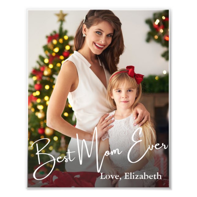 Best Mum Ever Custom Photo (Front)