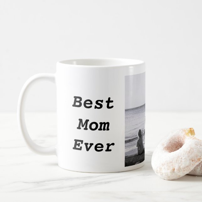 Best Mum Ever Custom Photo Coffee Mug (With Donut)