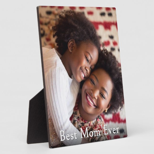 Best Mum Ever Custom Photo Keepsake Plaque (Side)