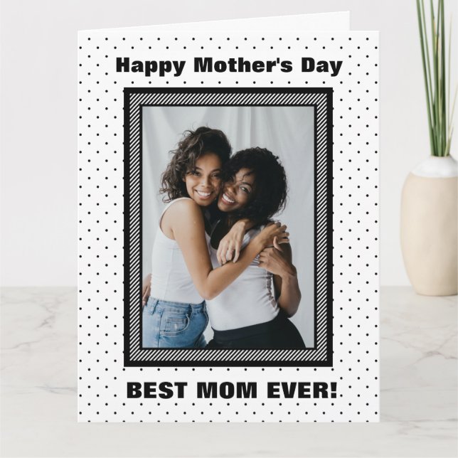 Best Mum Ever Custom Photo Mother’s Day Card (Front)