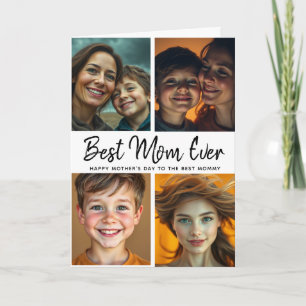 Best Mum Ever   Custom Photo Mother’s Day  Card