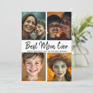 Best Mum Ever   Custom Photo Mother’s Day  Card