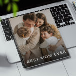 best mum ever custom photo personalised name notebook<br><div class="desc">Celebrate mum with this personalised photo notebook.  Best Mum Ever text can be changed to any wording of your choice.  This custom notebook will make the perfect gift for mothers day,  moms birthday,  christmas or any other special occasion throughout the year.</div>