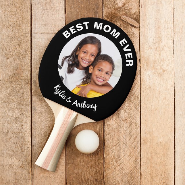 Best Mum Ever Custom Photo Ping Pong Paddle (Creator Uploaded)