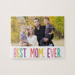 Best Mum Ever Custom Photo Puzzle<br><div class="desc">Photo gifts make the best gifts! Easily personalised with your text and/or photo(s) for a custom look. Designed by Berry Berry Sweet. View more designs at www.berryberrysweet.com</div>