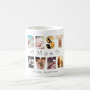 Best mum ever custom text photo coffee mug