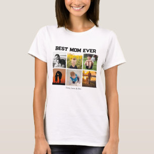 Best Mum Ever Customisable name and images T-Shirt