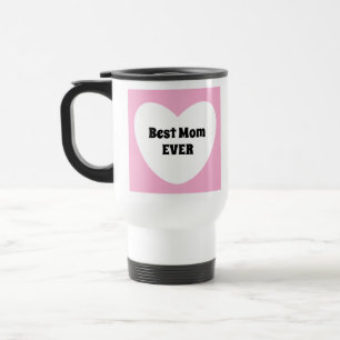 Best Mum Ever Cute Elegant Light Pink Travel Mug