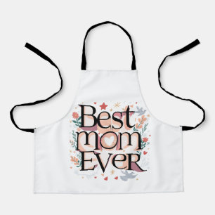 Best Mum Ever Cute Modern Mother Apron
