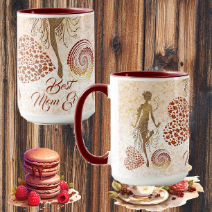 Best Mum Ever Dancer Spiral Heart Mother's Day Fun Mug