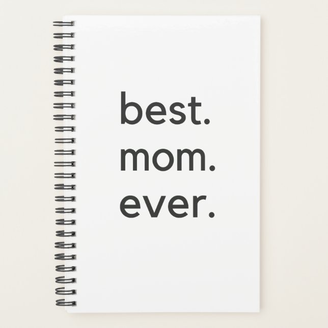 best. mum. ever. dark planner (Front)