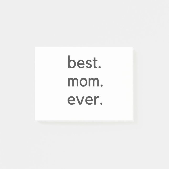 best. mum. ever. dark post-it notes (Front)