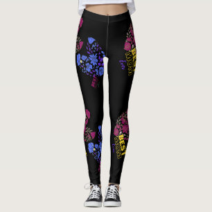 best mum ever double love black leggings
