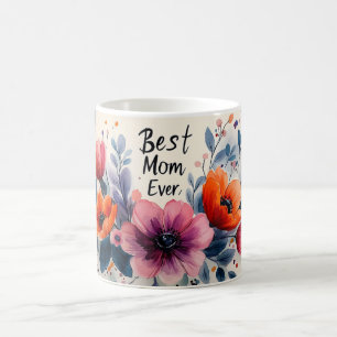 Best Mum Ever Elegant Watercolor Mother’s Day Gift Coffee Mug